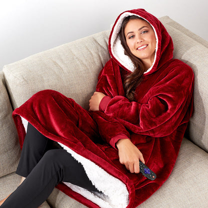 Cozy Oversized Wearable Hooded Blanket Sweatshirt