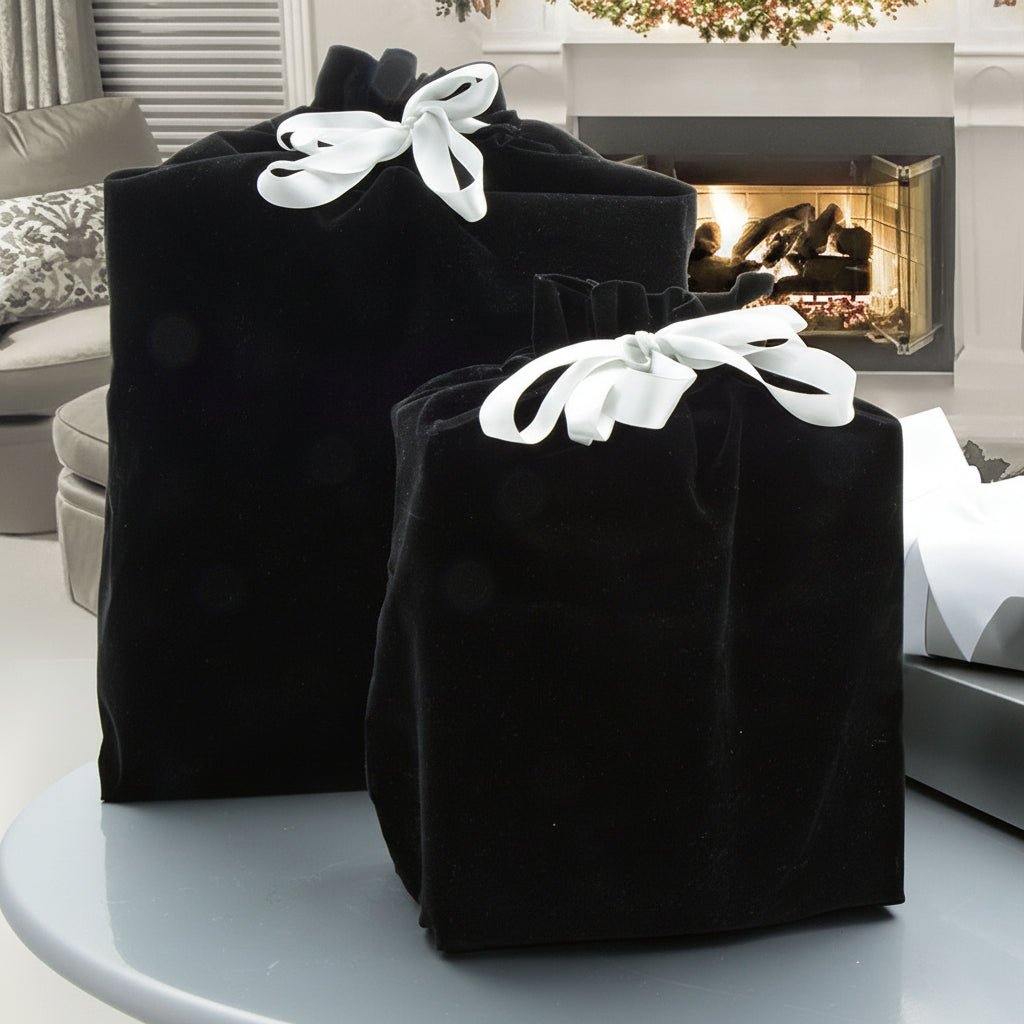 Luxury Satin Silver Tie Gift Pouch - VogeLuxe