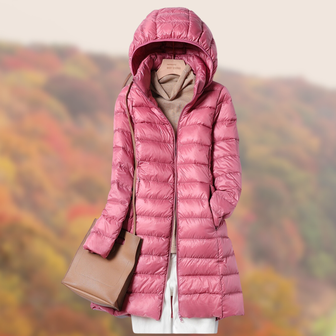 Women's Ultra Light Down Filled Parka Coat