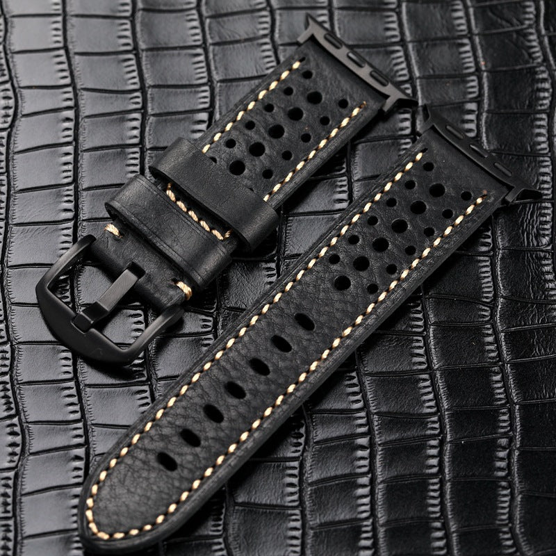 Leather Racing Watch Band