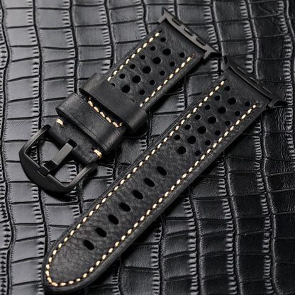 Leather Racing Watch Band