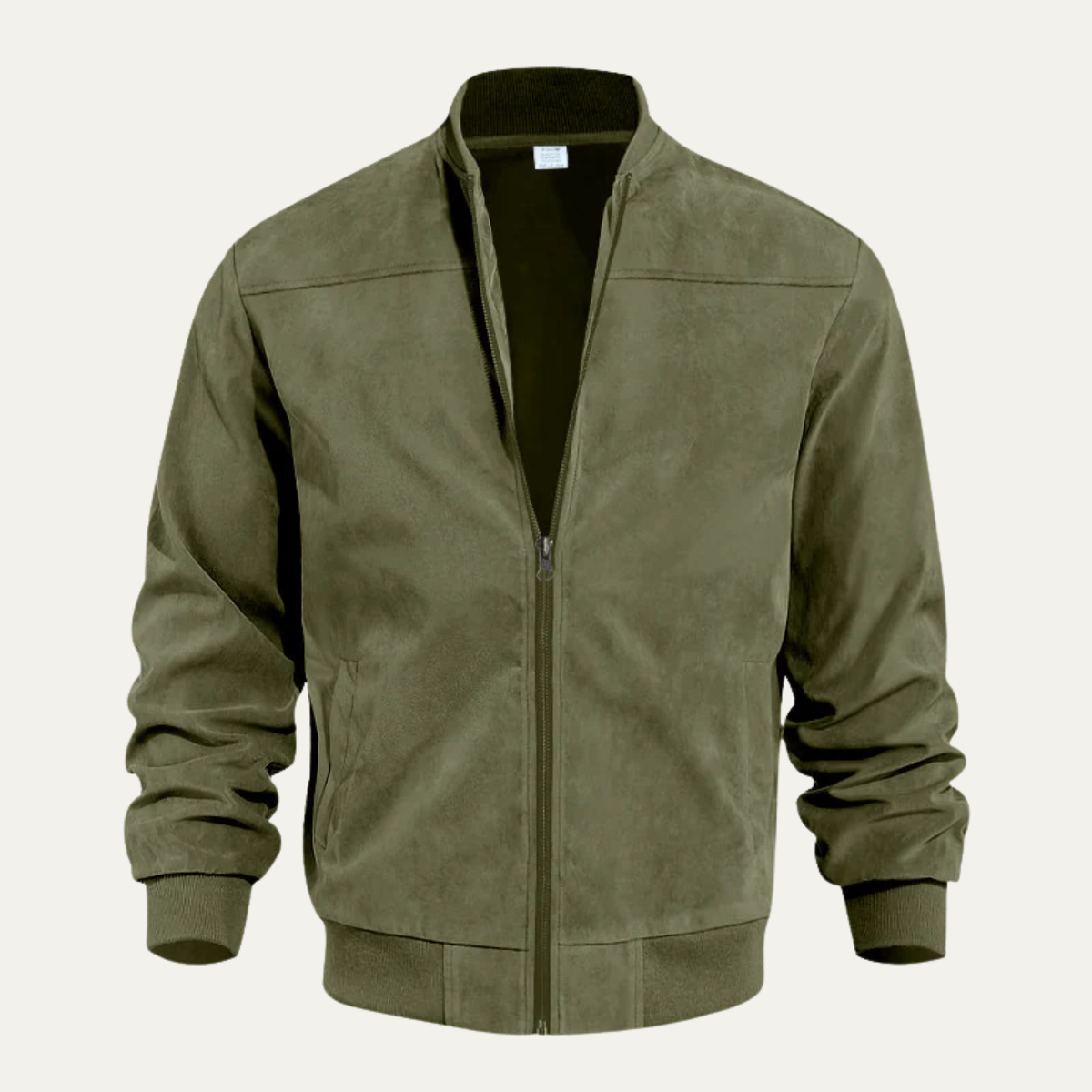 VogeLuxe | Men’s Suede Look Bomber Jacket