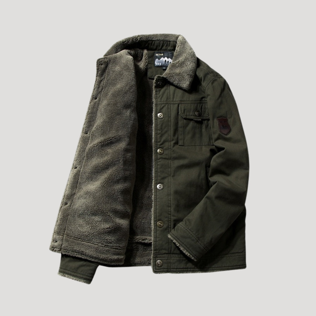 Men's Heavy Duty Insulated Fleece Jacket