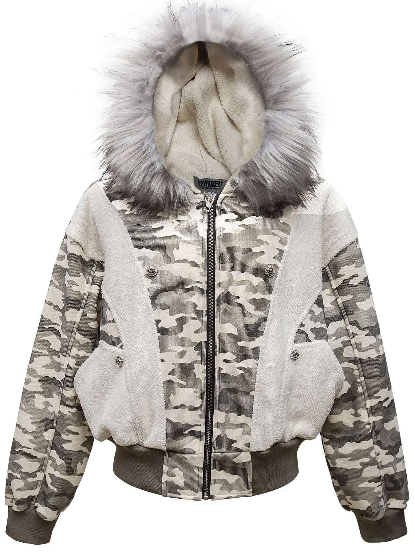 Warm Camo Parka Coat for Men