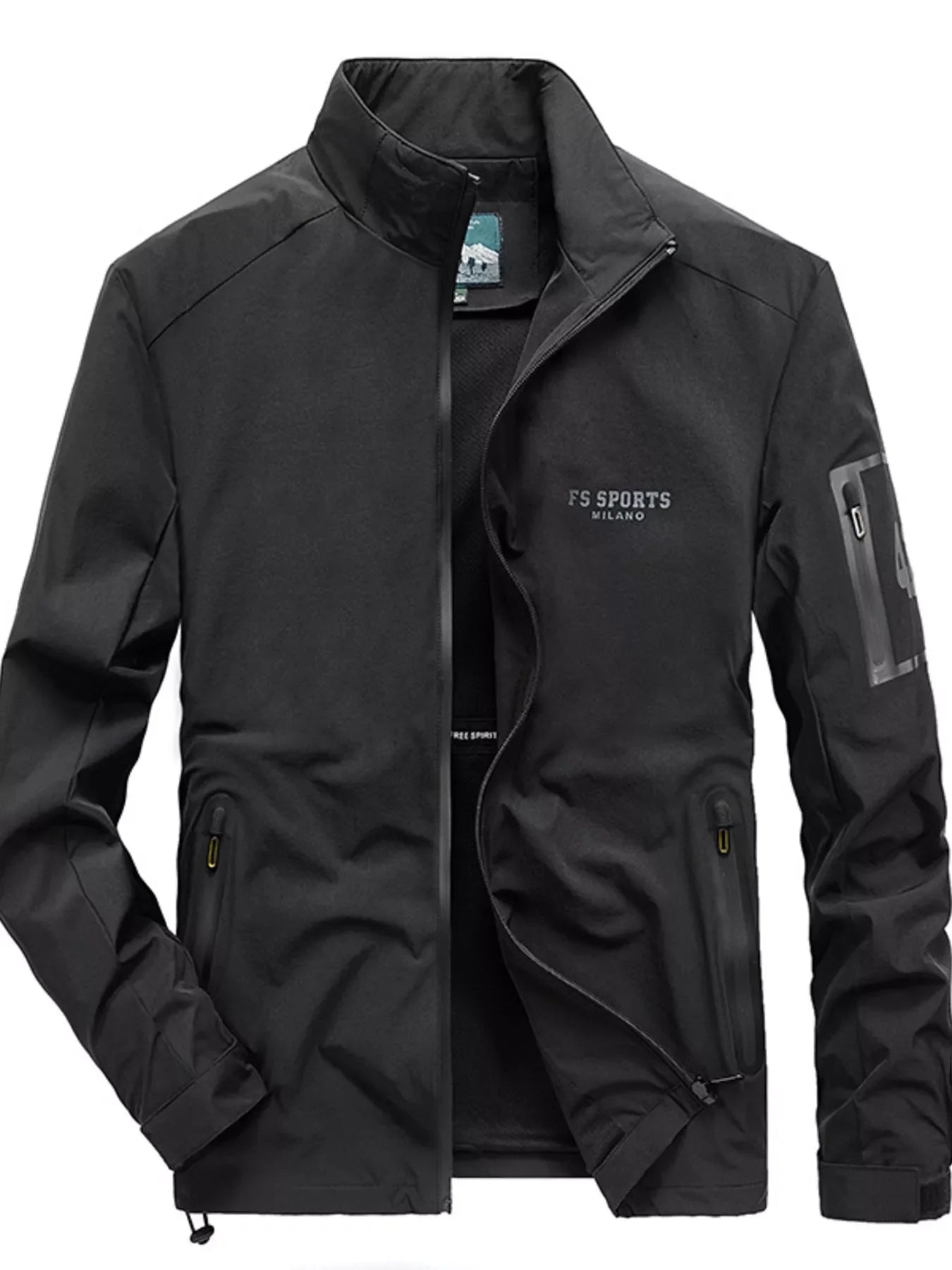 Slim Fit Water Resistant Zip Jacket - BritishElegance