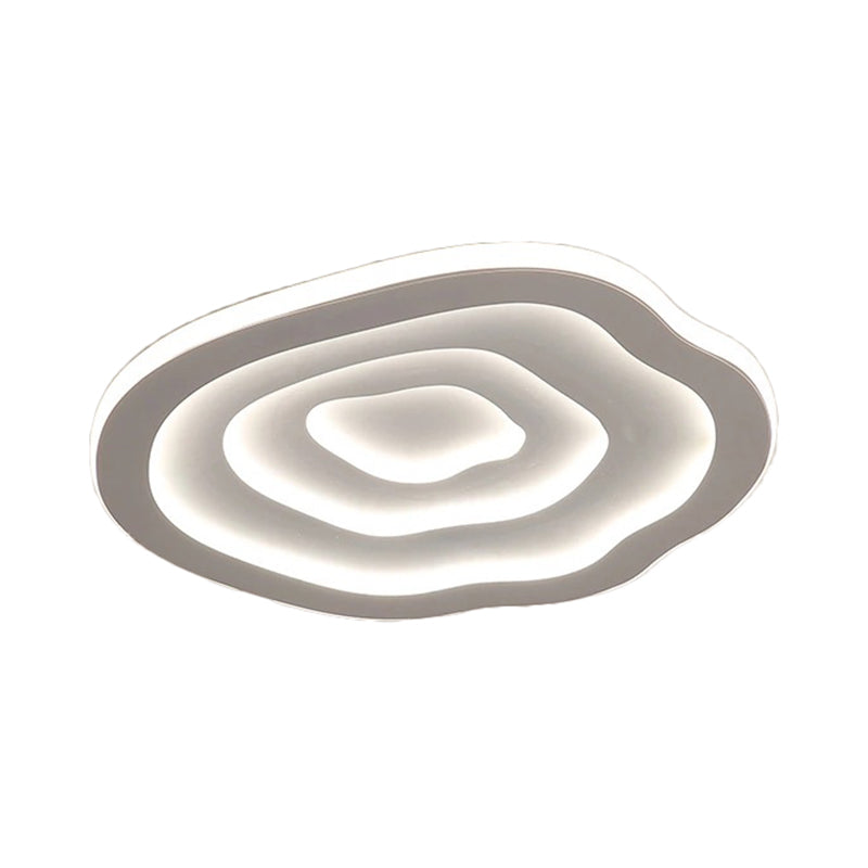 Stylish Wave Acrylic LED Ceiling Light with Soft White Glow - BritishElegance