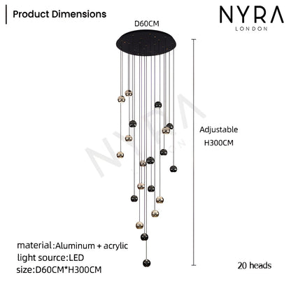 Elegant Drop Glass Pendant Light