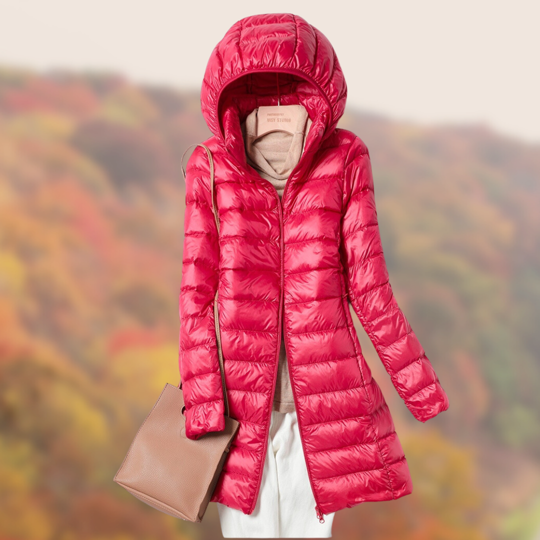 Women's Ultra Light Down Filled Parka Coat