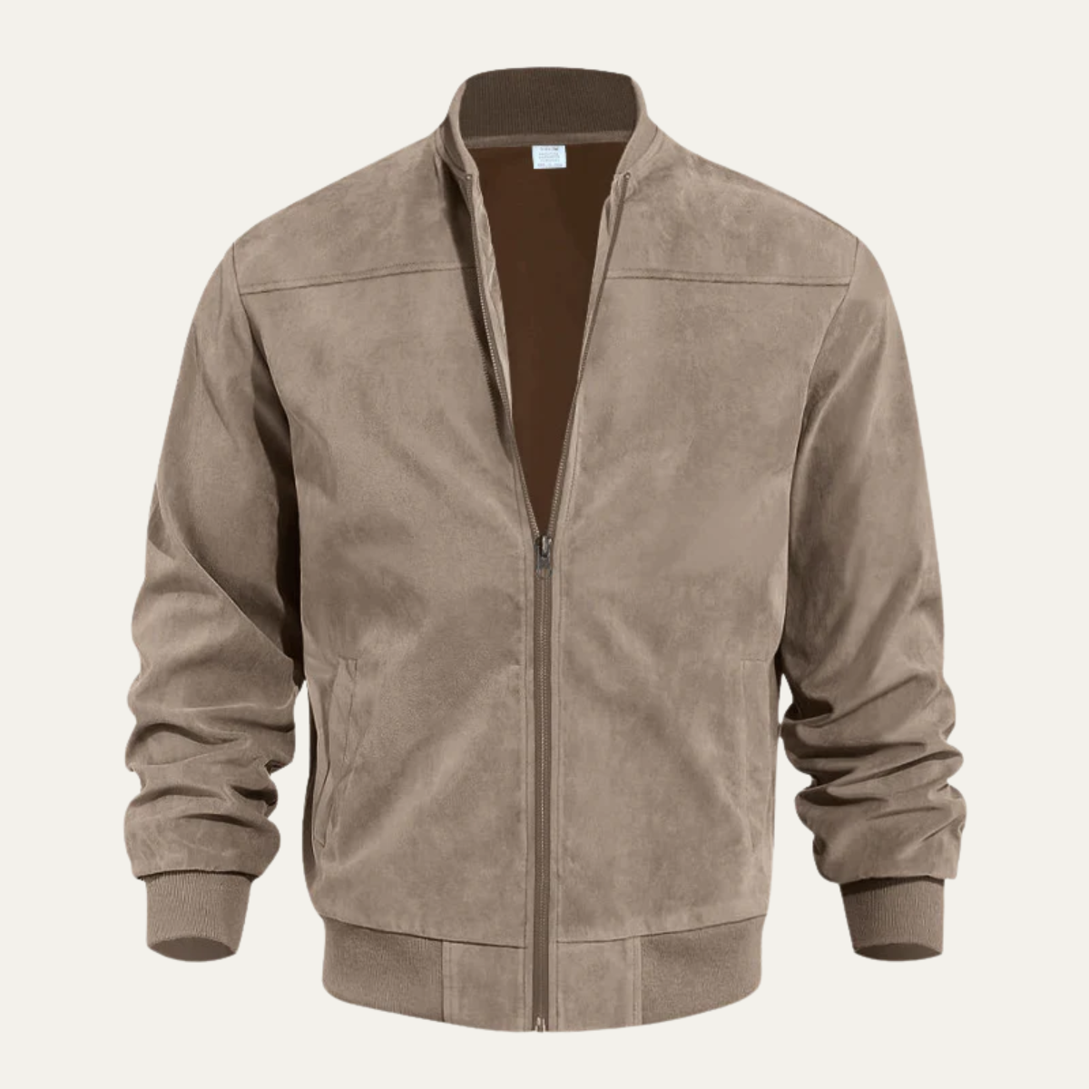 VogeLuxe | Men’s Suede Look Bomber Jacket