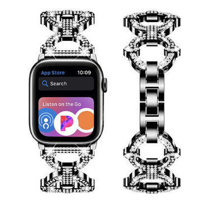 Shining Silver Smartwatch Chain Bracelet