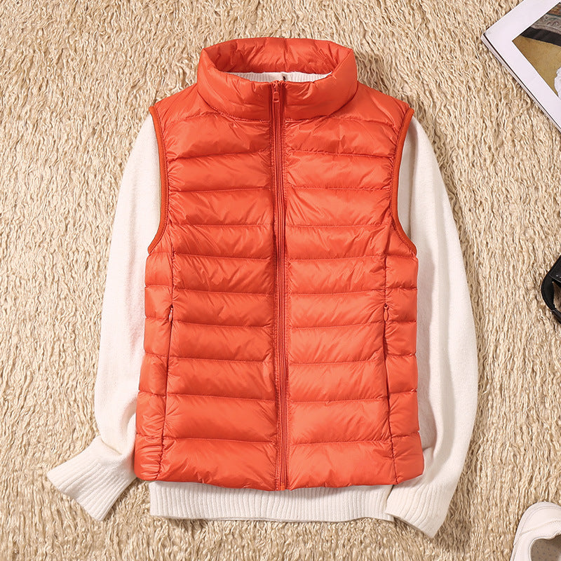 Warm Women's Down Quilted Vest Jacket