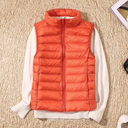 Warm Women's Down Quilted Vest Jacket
