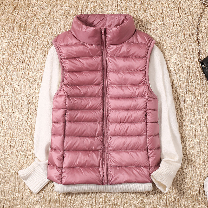 Warm Women's Down Quilted Vest Jacket