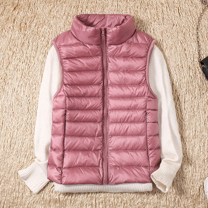 Warm Women's Down Quilted Vest Jacket