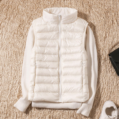 Warm Women's Down Quilted Vest Jacket