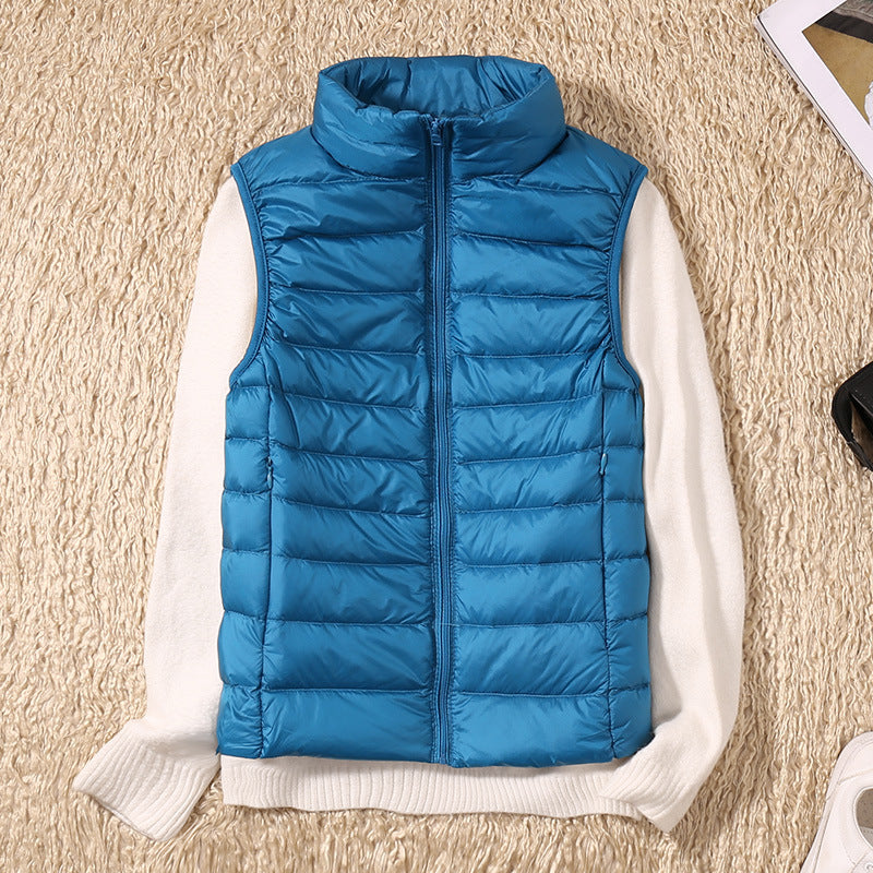 Warm Women's Down Quilted Vest Jacket