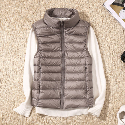 Warm Women's Down Quilted Vest Jacket