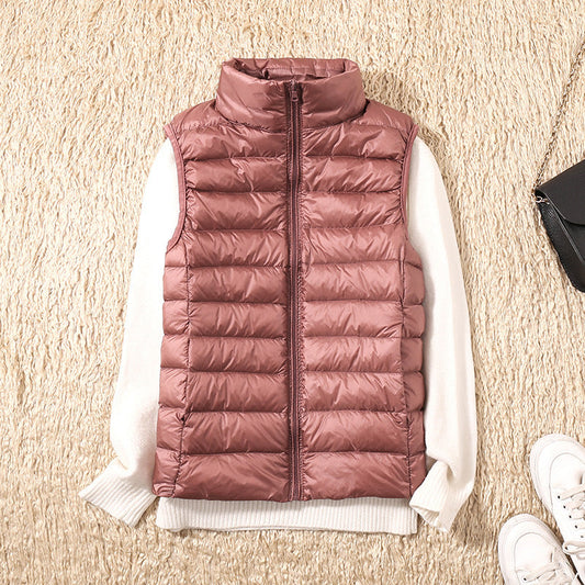 Warm Women's Down Quilted Vest Jacket - VogeLuxe