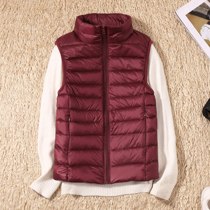 Warm Women's Down Quilted Vest Jacket