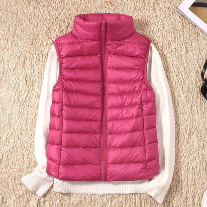 Warm Women's Down Quilted Vest Jacket