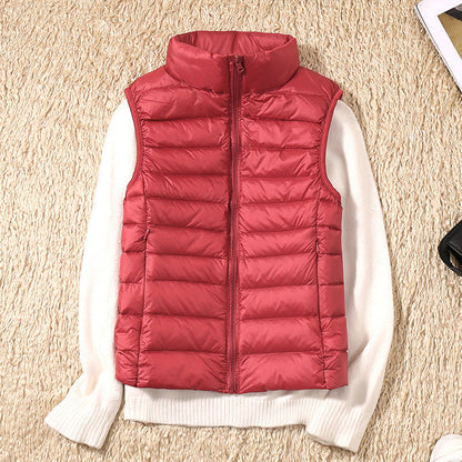 Warm Women's Down Quilted Vest Jacket