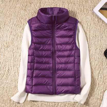 Warm Women's Down Quilted Vest Jacket