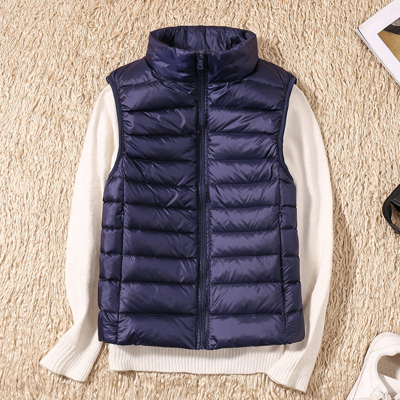Warm Women's Down Quilted Vest Jacket