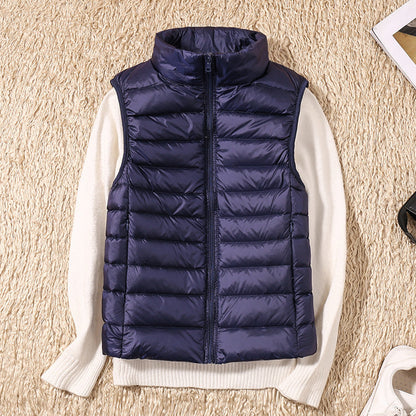 Warm Women's Down Quilted Vest Jacket