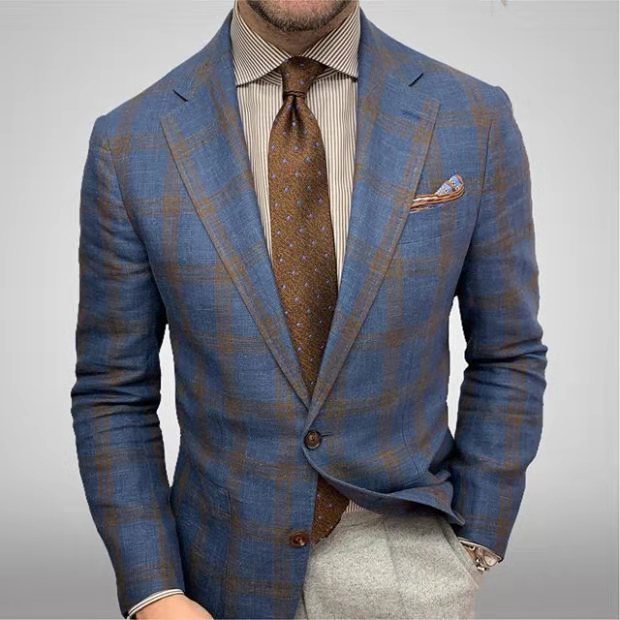 Men's Classic Fit Blazer Jacket - VogeLuxe