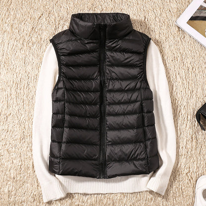 Warm Women's Down Quilted Vest Jacket