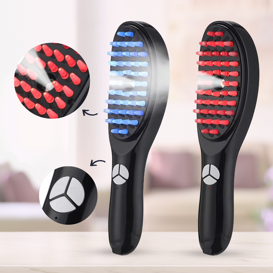 Advanced 4-in-1 Red Light Hair Therapy Brush - VogeLuxe