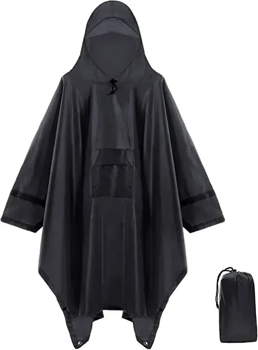 Waterproof Lightweight Unisex Rain Poncho Jacket
