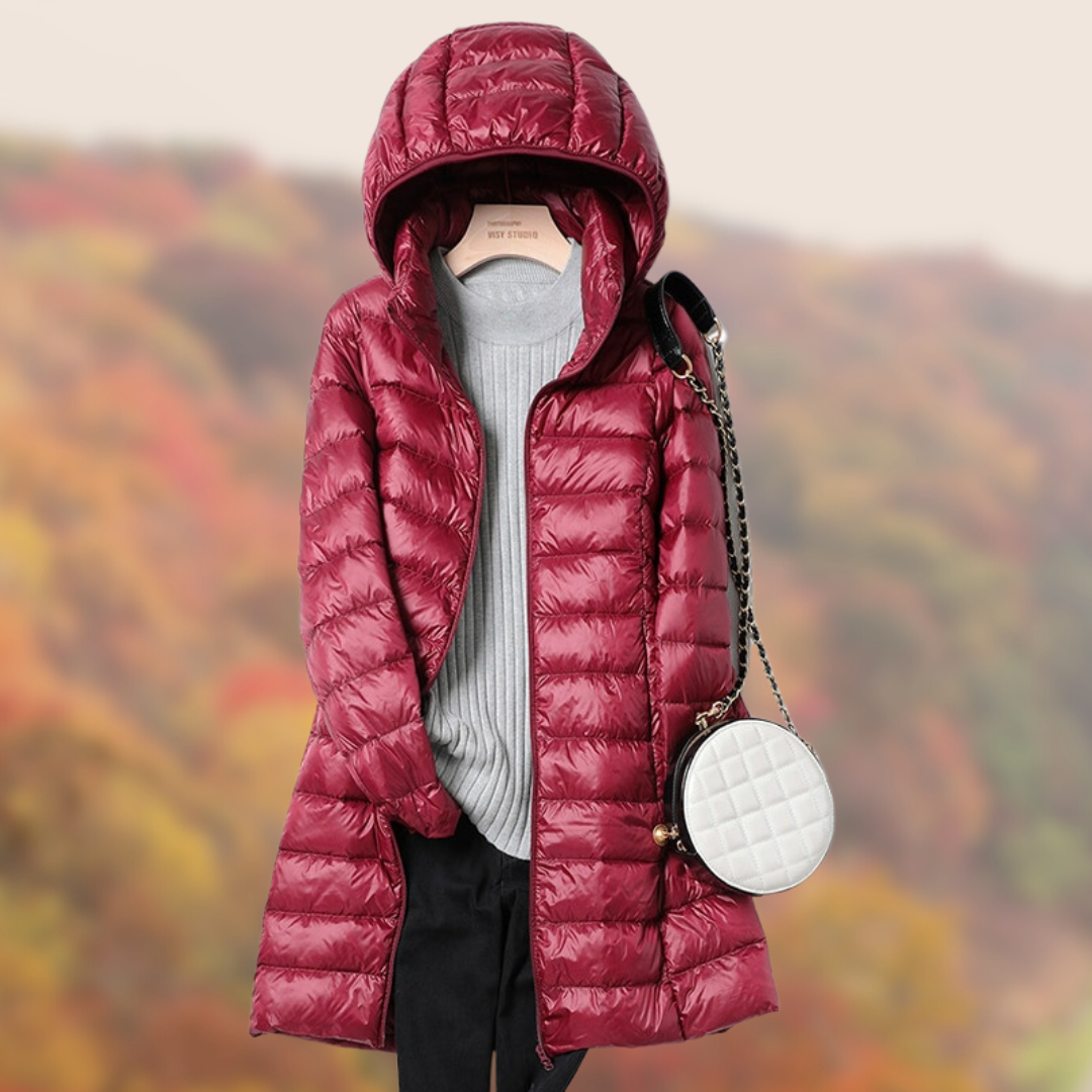 Women's Ultra Light Down Filled Parka Coat