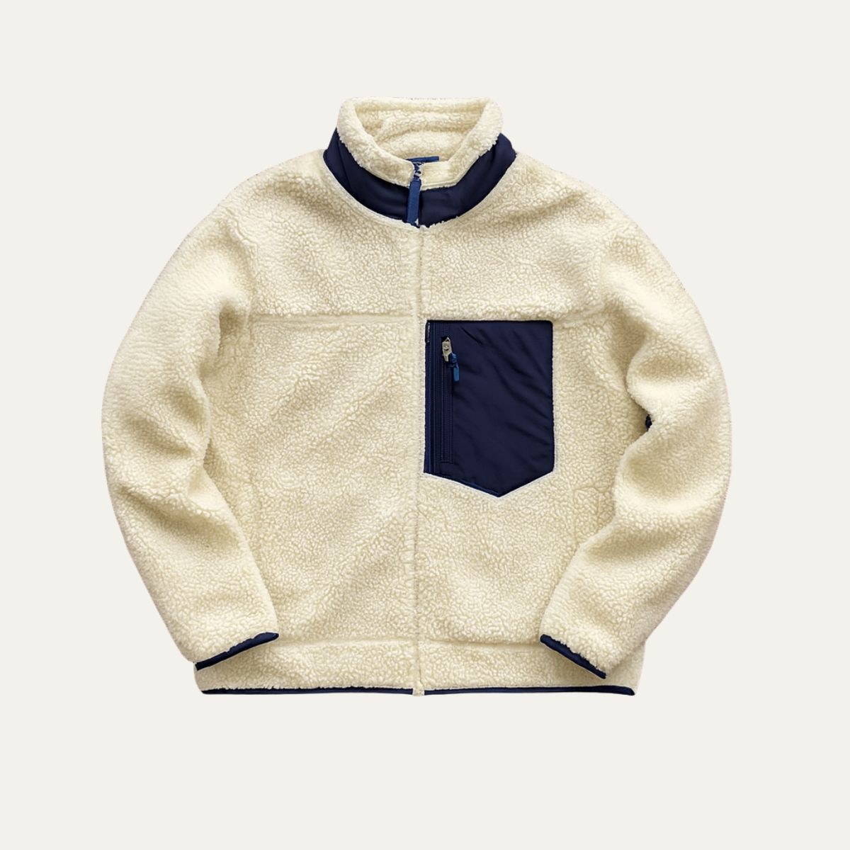 VogeLuxe | Men’s Teddy Full Zip Sherpa Fleece Jacket