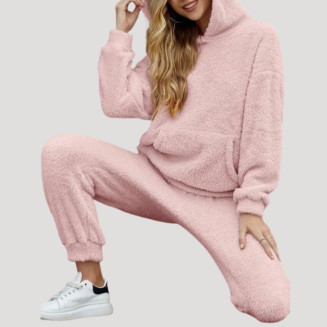 Soft Warm Women's Fleece Tracksuit Set