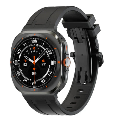 Stylish Butterfly Buckle Silicone Strap For Samsung Watch