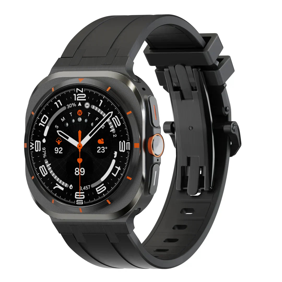 Stylish Butterfly Buckle Silicone Strap For Samsung Watch - VogeLuxe