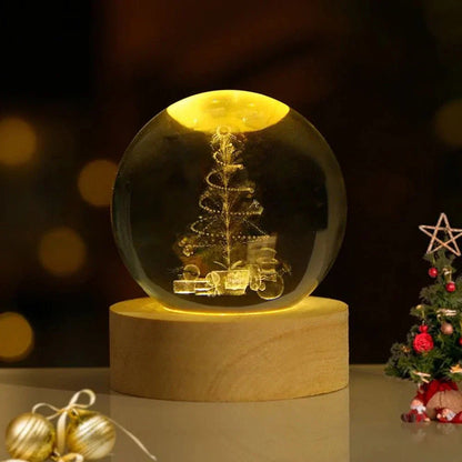 Glowing Orb LED Nightlight Galaxy Pattern