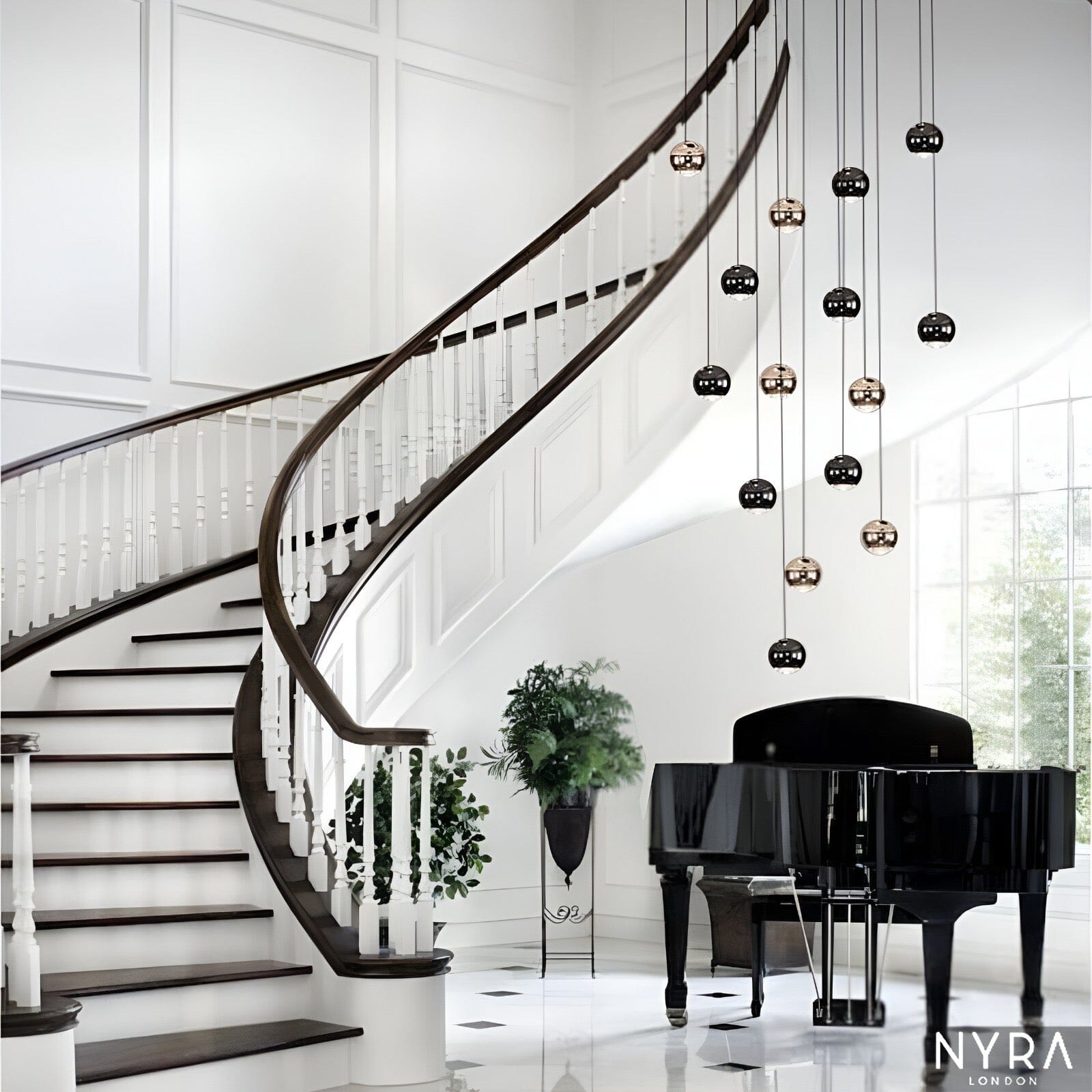 Elegant Drop Crystal Ceiling Light - BritishElegance