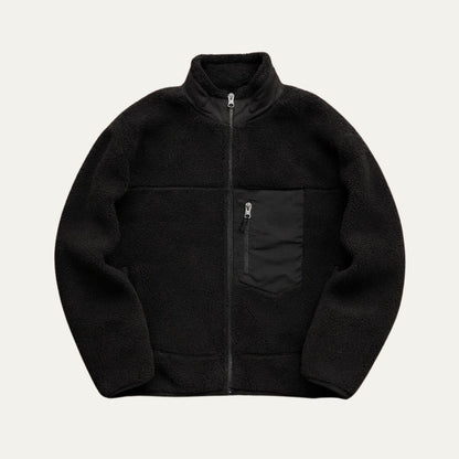 VogeLuxe | Men’s Teddy Full Zip Sherpa Fleece Jacket