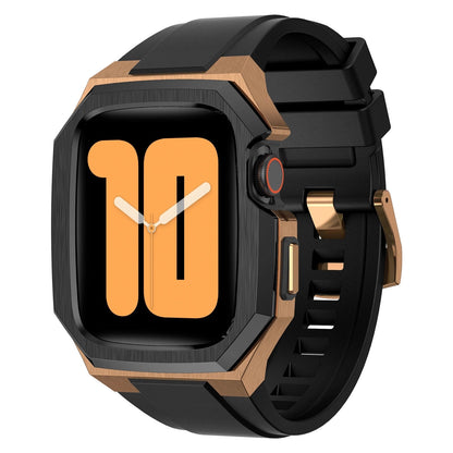 Durable Metal Case with Soft Strap for Apple Watch - VogeLuxe