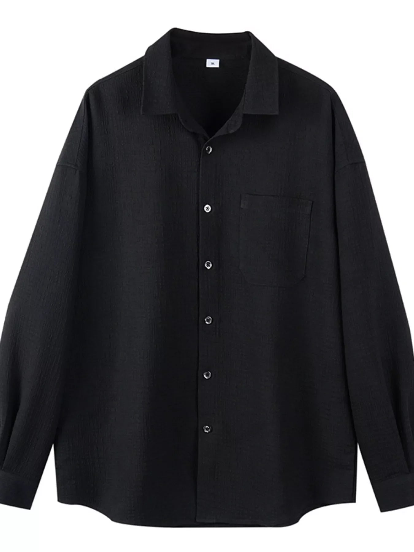 Big and Tall Casual Long Sleeve Dress Shirt - VogeLuxe