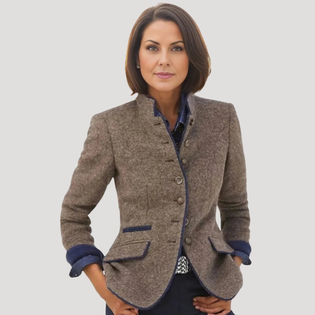 Classic Fit Tweed Blazer Jacket - VogeLuxe