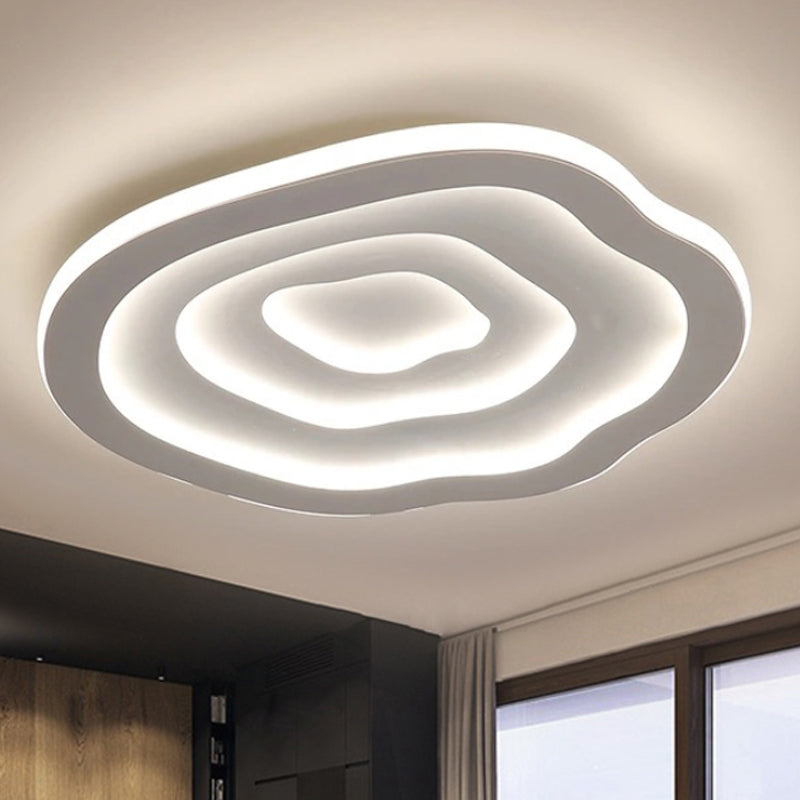 Stylish Wave Acrylic LED Ceiling Light with Soft White Glow