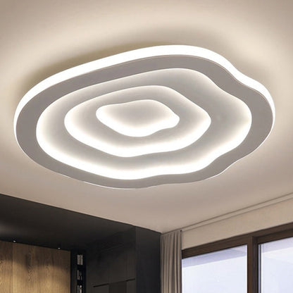 Stylish Wave Acrylic LED Ceiling Light with Soft White Glow