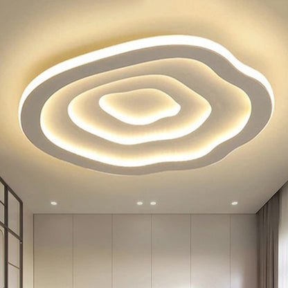 Stylish Curved Acrylic Ceiling Lamp with Soft White LED