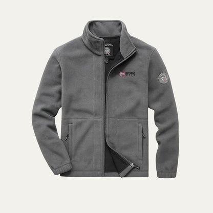VogeLuxe | Men’s Textured Fleece High Collar Zip Jacket