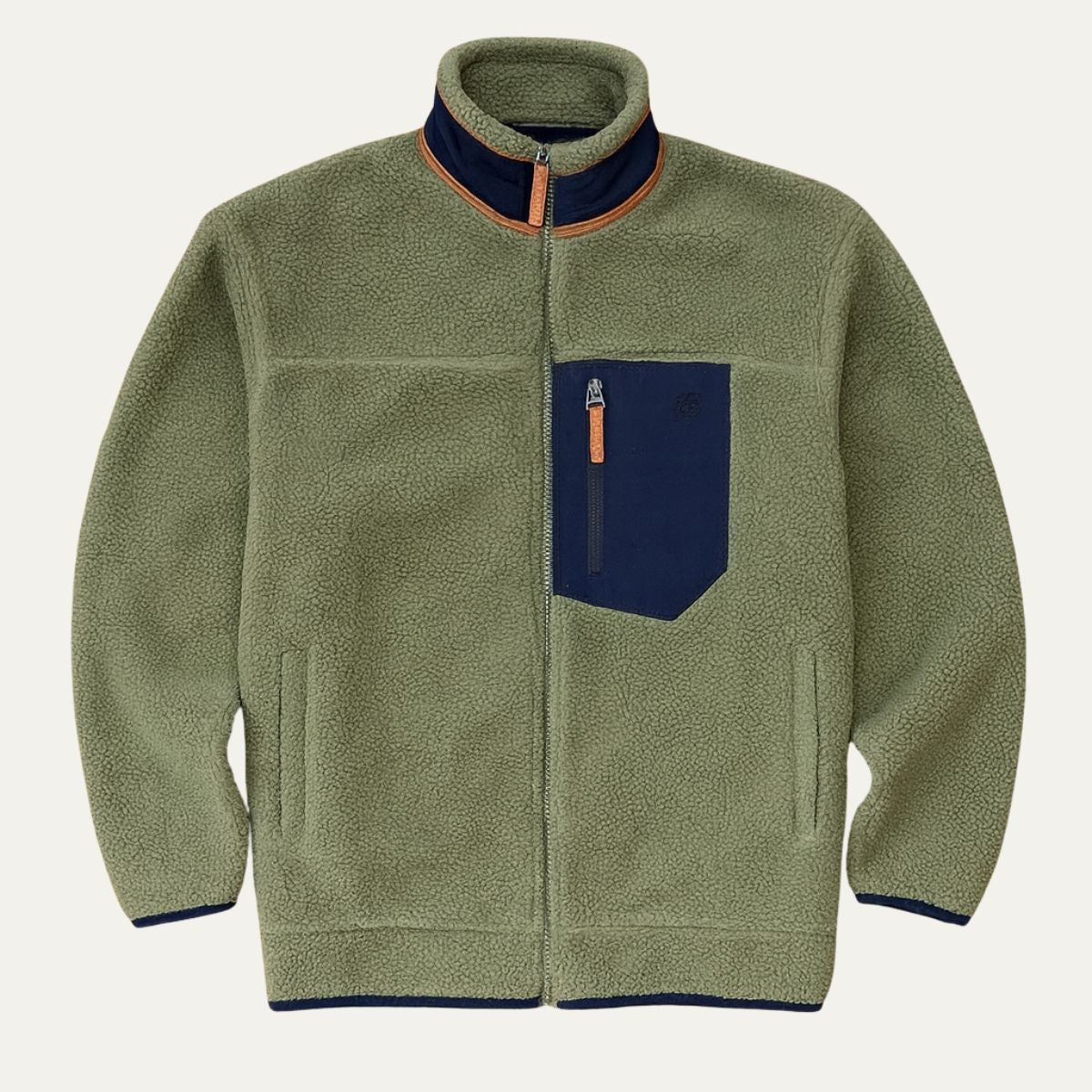 VogeLuxe | Men’s Teddy Full Zip Sherpa Fleece Jacket
