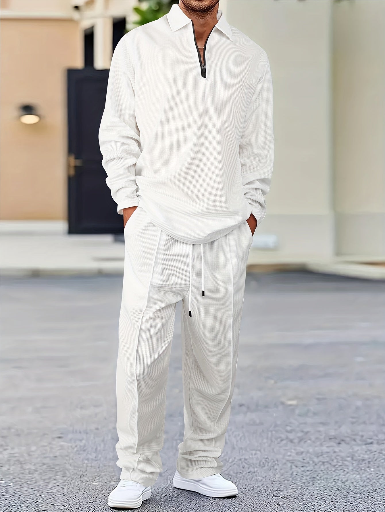Relaxed Fit Casual Mens Tracksuit with Pockets - BritishElegance
