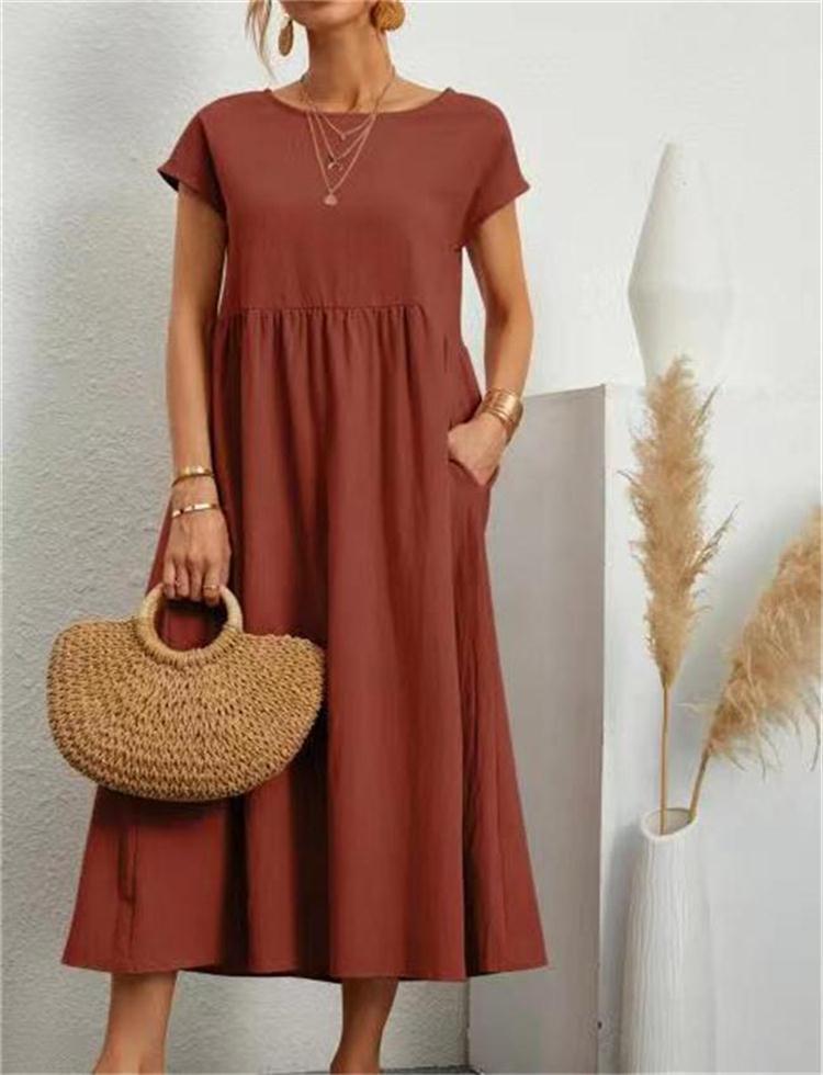 Casual Comfortable Knee Length Midi Dress